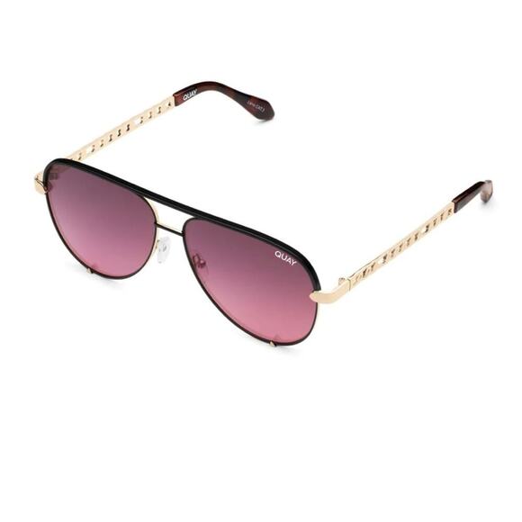 Quay Australia x Love Island High Key Links Gold Black Pink - Picture 3 of 9